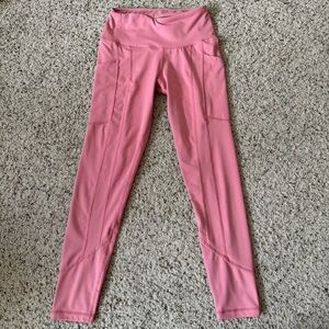 BCBGMaxAzria High Waist Stretchy Pink Leggings Size Small